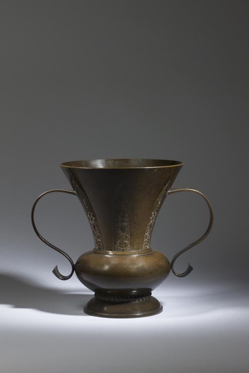 Bronze Temple Flower Vase<br/>
Japan, Edo Period, 18th century