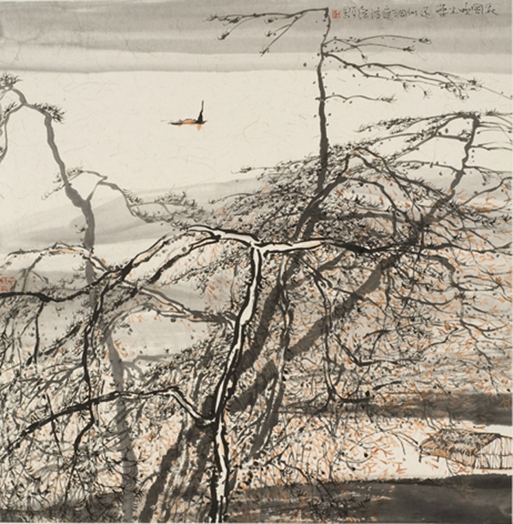Daoping Zhu, Autumn Wind Blows on the Leaves, 2005