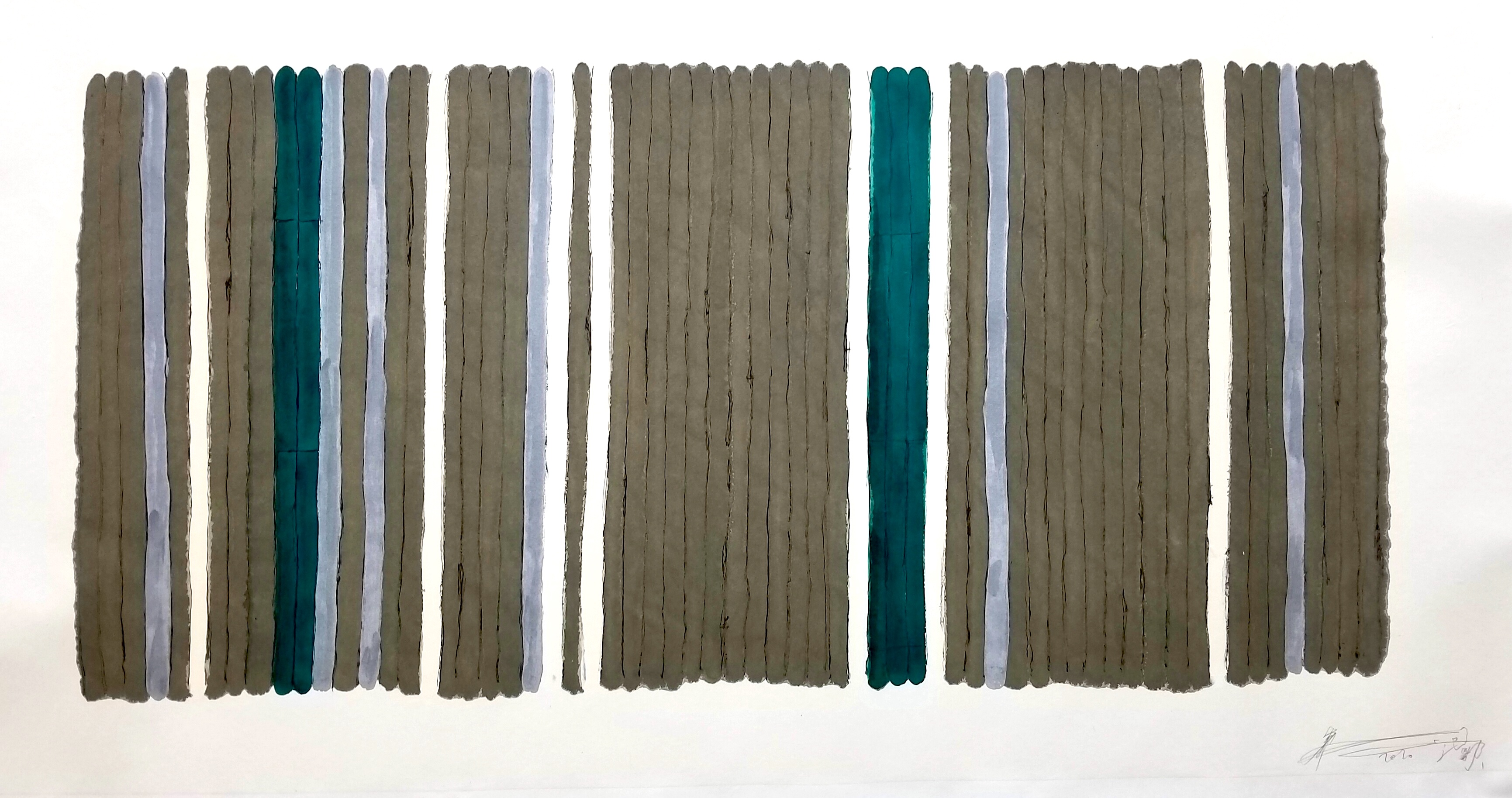 Han Brocade - Green Silver