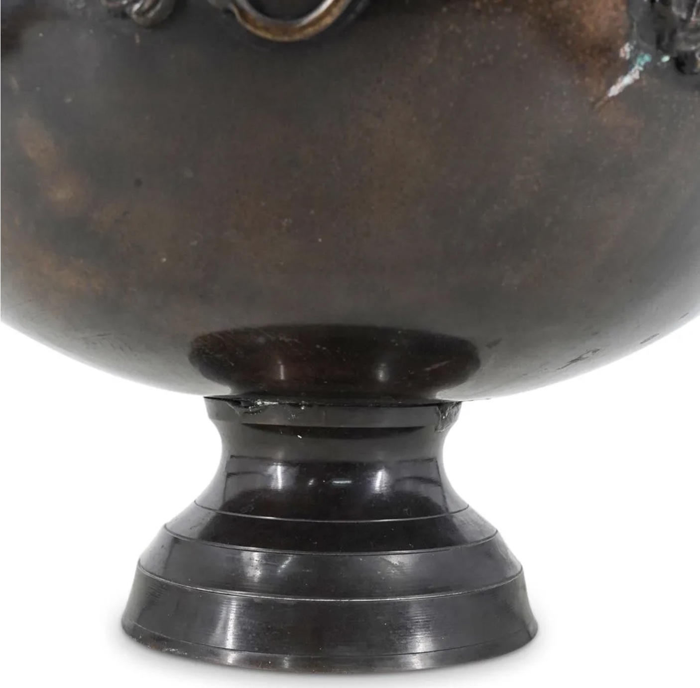 c. 1920, Japan, 20th century, Bronze Basin