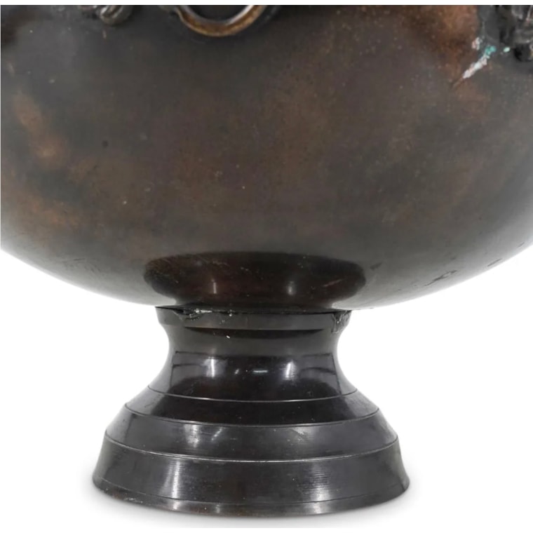 c. 1920, Japan, 20th century, Bronze Basin