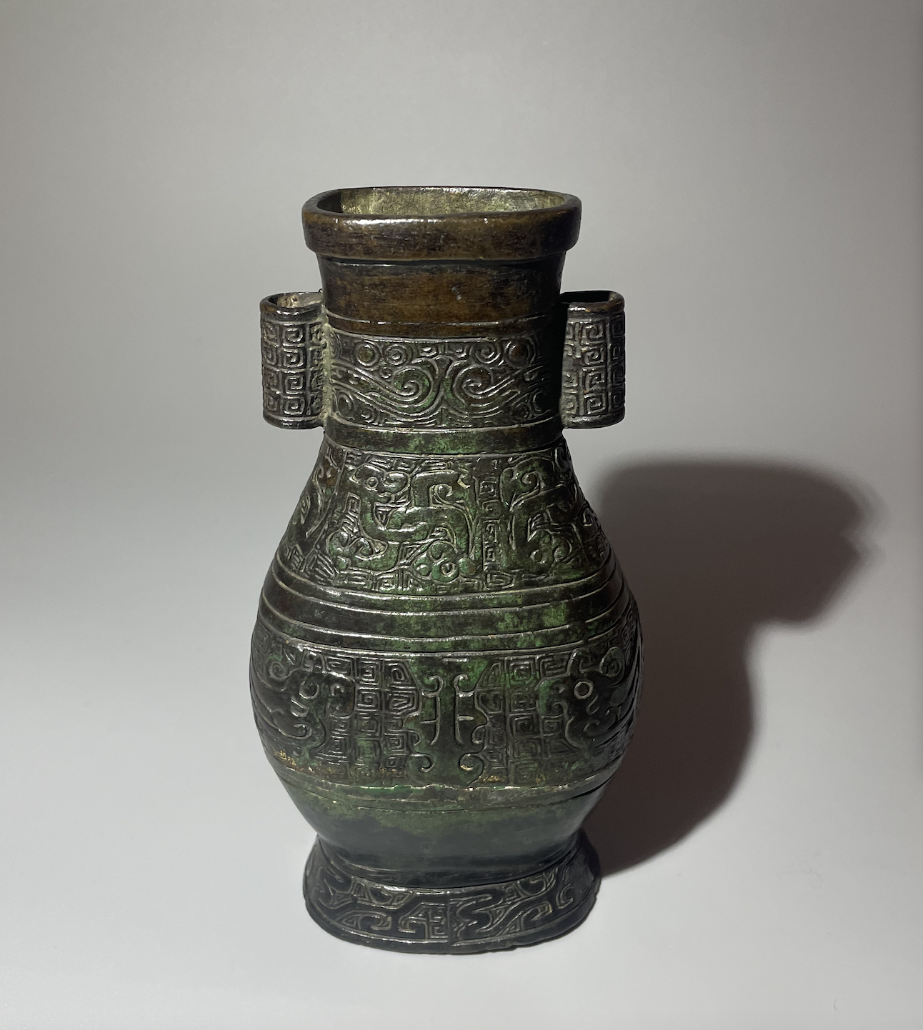 China Yuan Dynasty 1279-1368, Bronze Flower Vase, Bronze