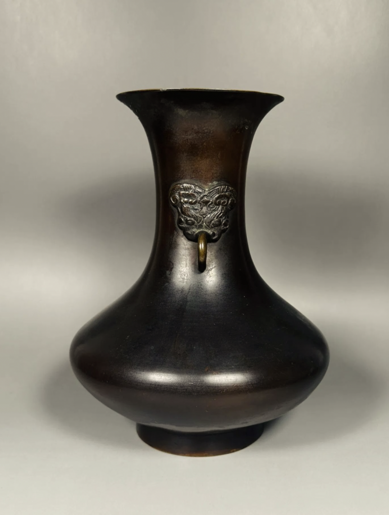 japan, Edo period, Bronze Flower Vase, Bronze