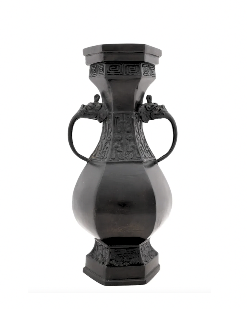 Japan Edo period 17-18th century, Bronze Flower Vase