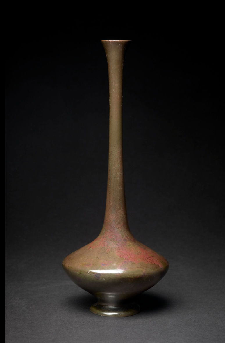 Japan Edo period 17-18th century, Bronze Flower Vase
