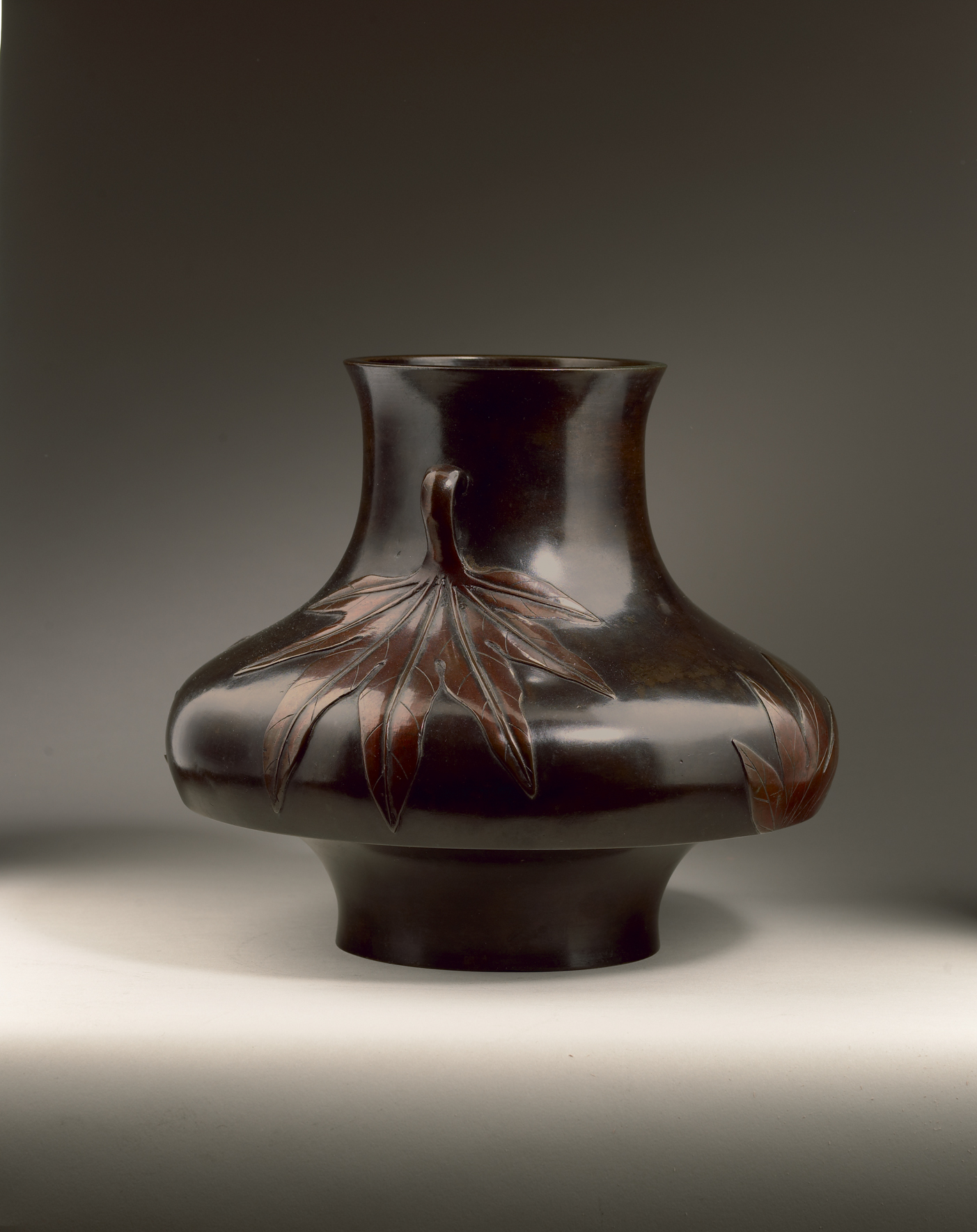 japan, Meiji period, Bronze Flower Vase, Bronze