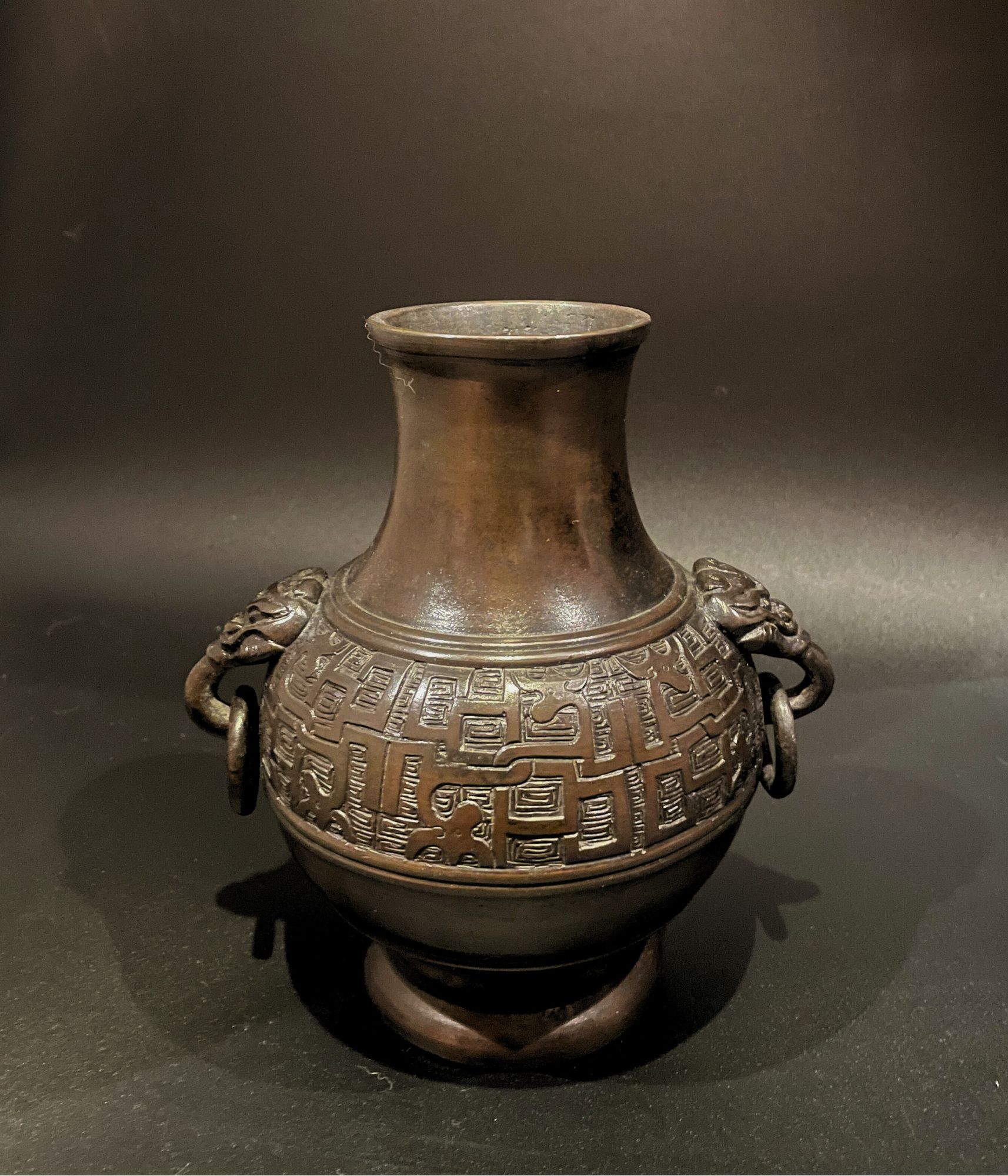 China, Qing period, 18th century, Bronze Flower Vase, Bronze