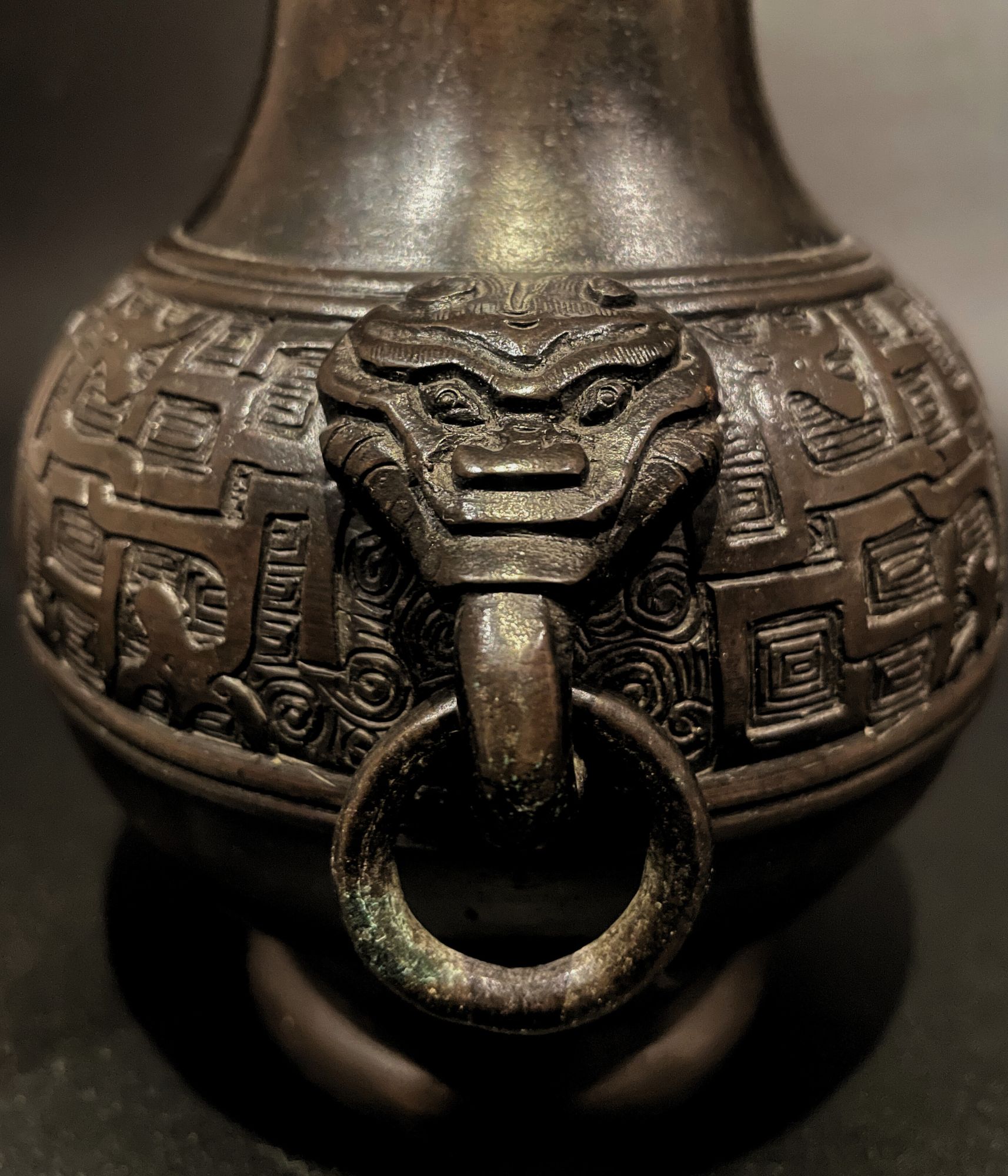 China, Qing period, 18th century, Bronze Flower Vase, Bronze