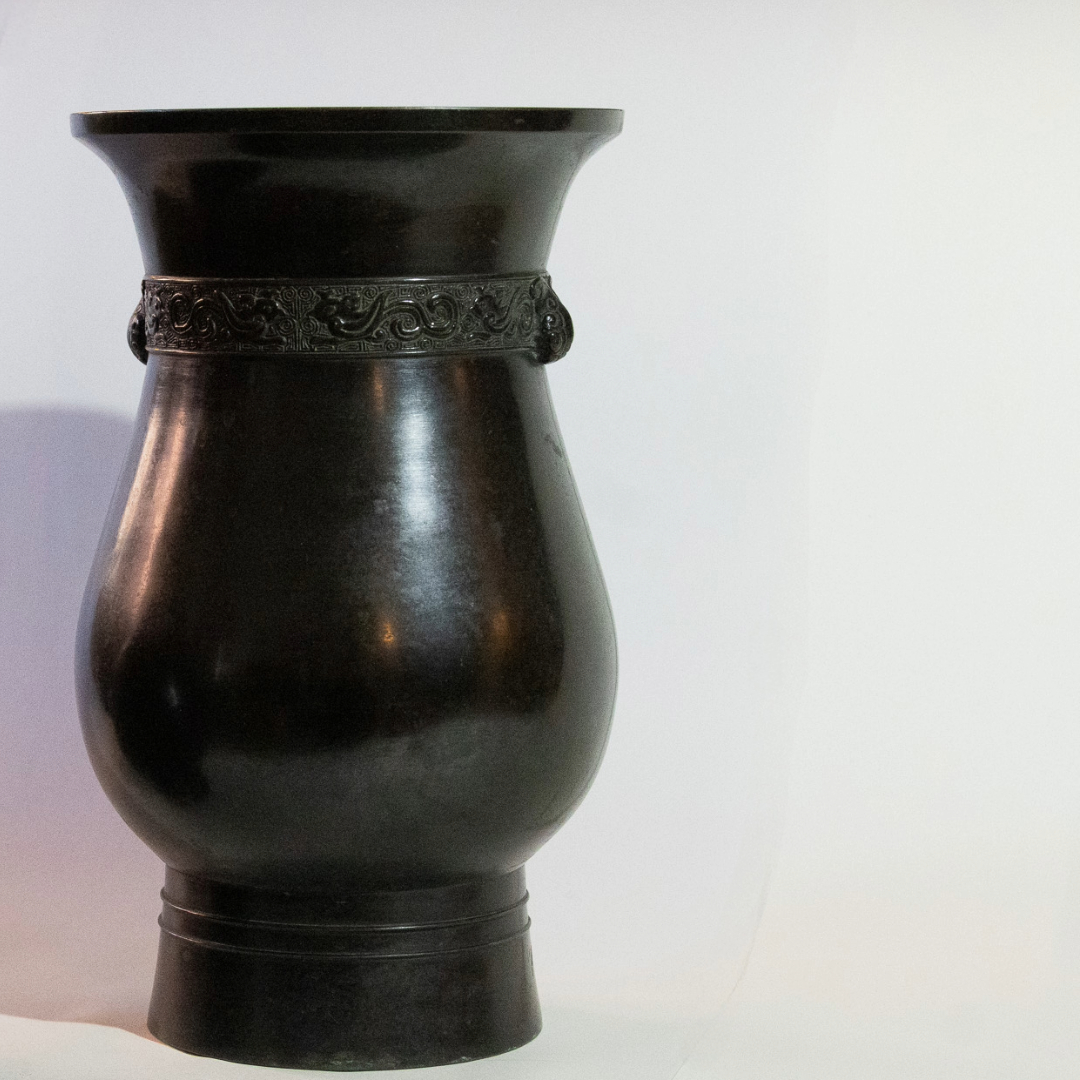 Bronze Flower Vase, Bronze, Japan, Edo period